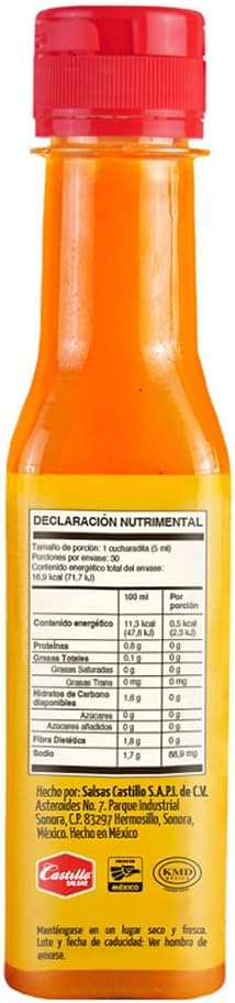 Salsa Habanero Rojo 150ml México Lindo | Perfecta para tus comidas | Salsa para botanas | Gluten Free | Kosher | Hecho en México