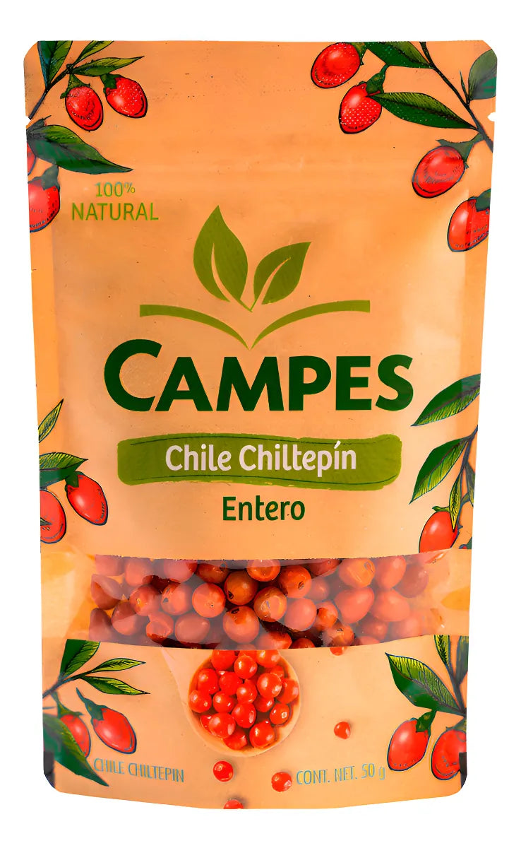 Chile Chiltepín Entero Campes 50 g