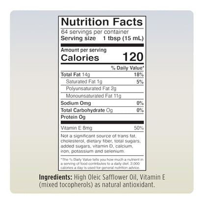 Oléico High Oleic Safflower Oil 32.3 fl oz (Pack of 2)