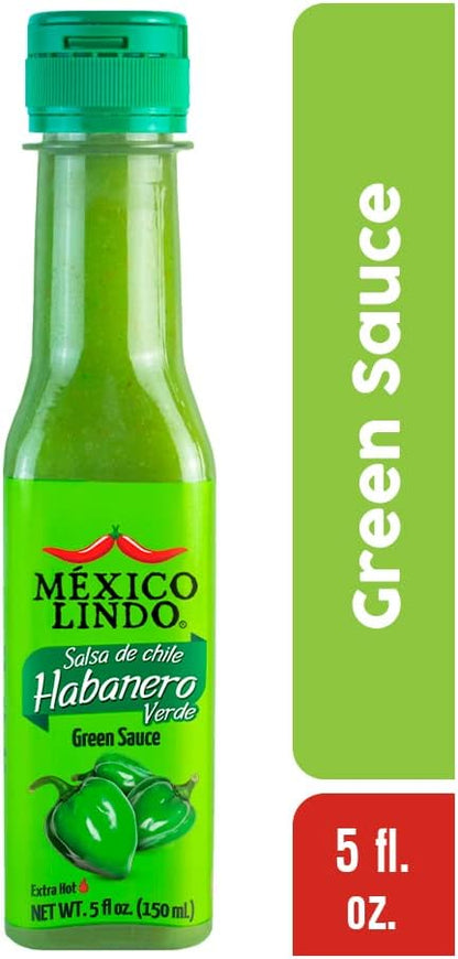 Salsa Habanero Verde 150ml México Lindo | Perfecta para tus comidas | Gluten Free | Kosher | Hecho en México