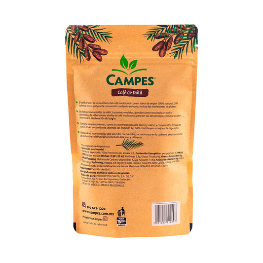 Cafe de Dátil - Sustituto natural sin cafeína, sin gluten, 100% natural