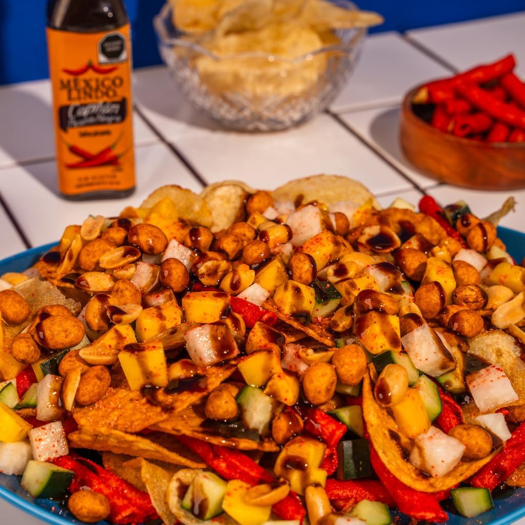 Salsa Capitán Picante Negra 150ml México Lindo | Salsa para mariscos | Salsa para botanas | Gluten Free | Kosher | Hecho en México