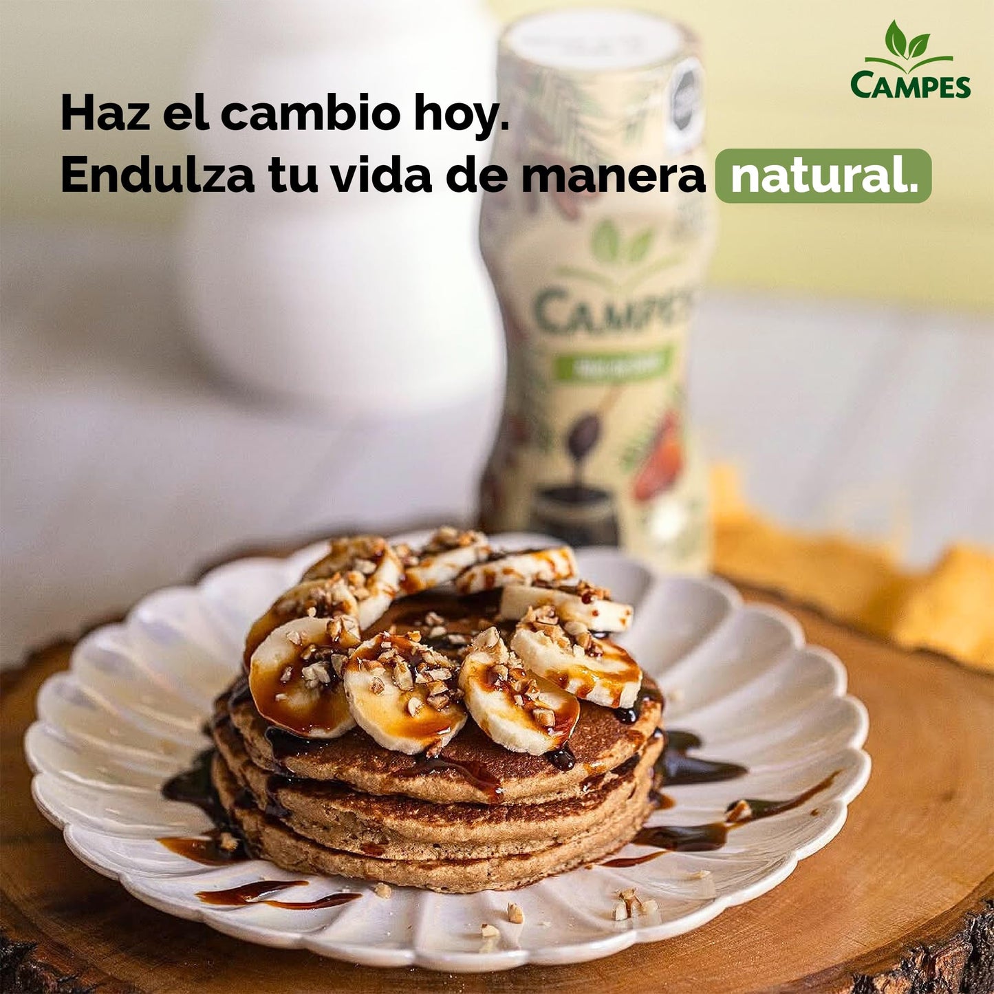 Campes | Miel de dátil 350gr | 100% Natural | Sin azúcar añadida | Sin gluten.
